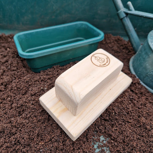 Seed Tray Tamper Set of 3 – Handmade Pine Wood Gardener Gift