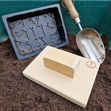 Seed Tray Tamper Set of 3 – Handmade Pine Wood Gardener Gift